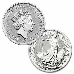 Zilveren britannia munt